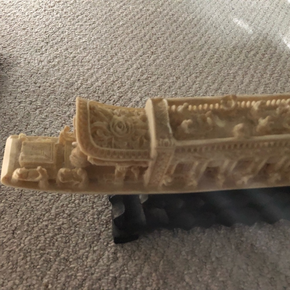 Vintage Chinese Carved Boat - Picture 5 of 11